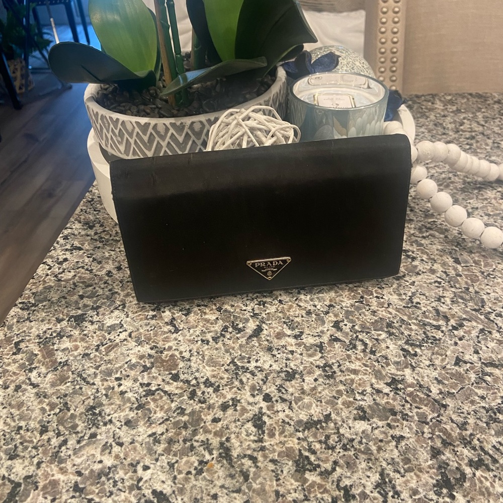 Authentic Black Prada Wallet